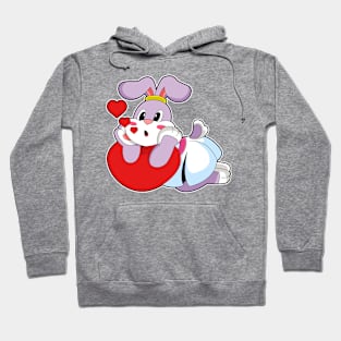 Rabbit Bride Heart Wedding Hoodie